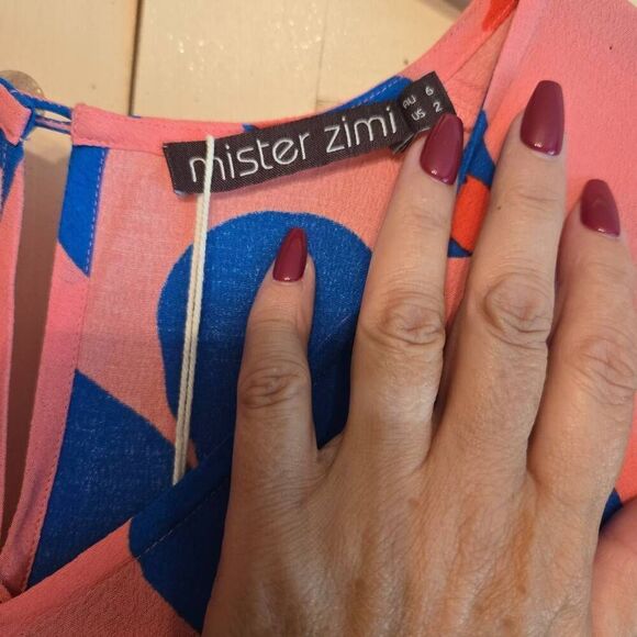 NWT Mister Zimi Maeve Dress Sapphire Blue Maxi  2 - Picture 4 of 12